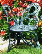 antique green butterfly chair